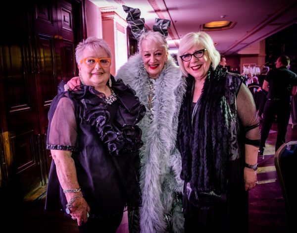 Yvonne Gardner and friends at The Coming Back Out Ball. Photo by Bryony Jackson.